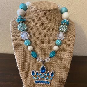 Elsa Inspired Bubblegum Necklace